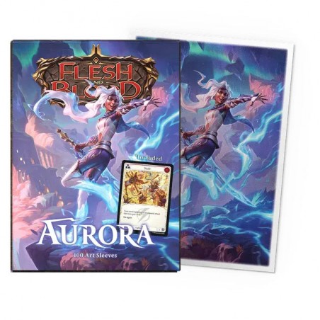Dragon Shield 100 Fundas Aurora Matte Art Sleeves Standard Size Flesh and Blood